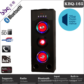 Soutenir la lecture de musique de fente de carte d&#39;USB / SD Interface de conception créative bois Bluetooth haut-parleur